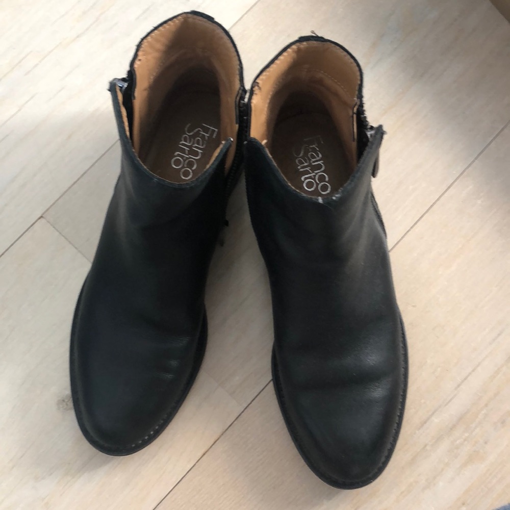 Leather booties